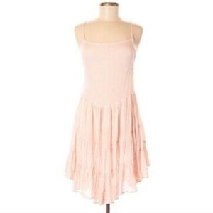 Fairycore Baby Pink Boho Lolita Tiered Dress